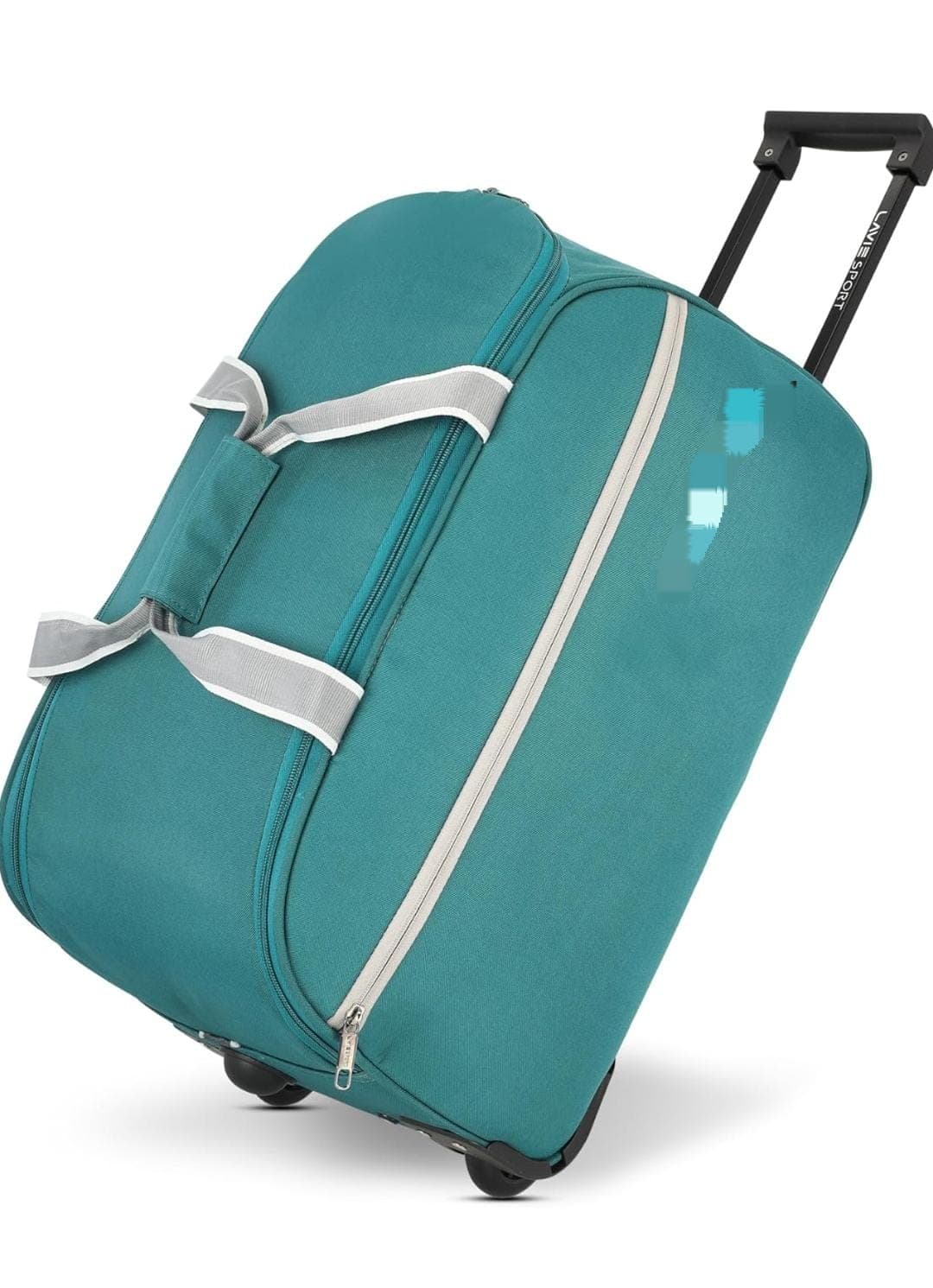 Large Two-Wheel Duffel Bag – Durable Trolley Design - Green