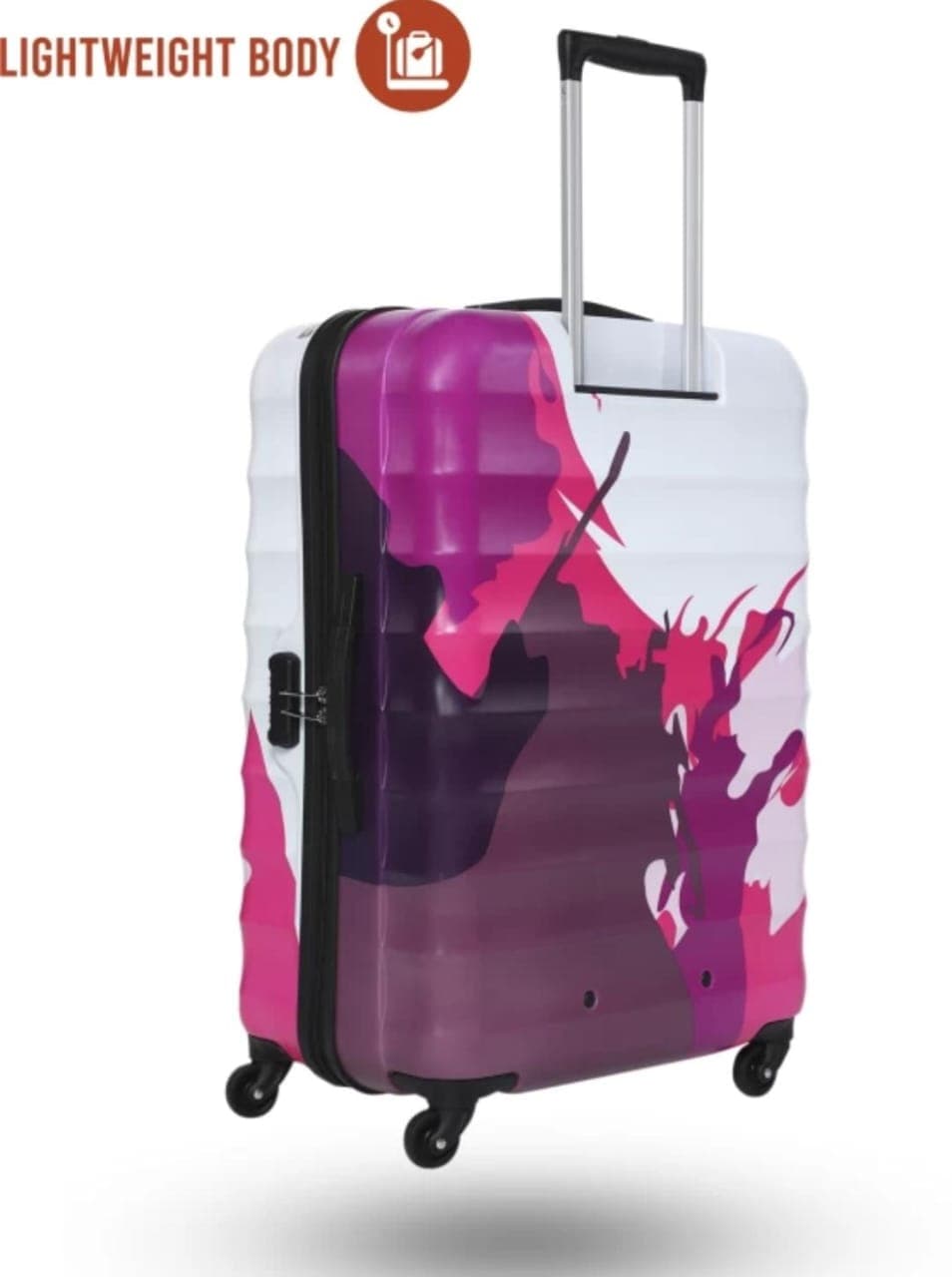 Lightweight Cabin Trolley Bag – 360° Wheels & Expandable Carry-On - Multicolor