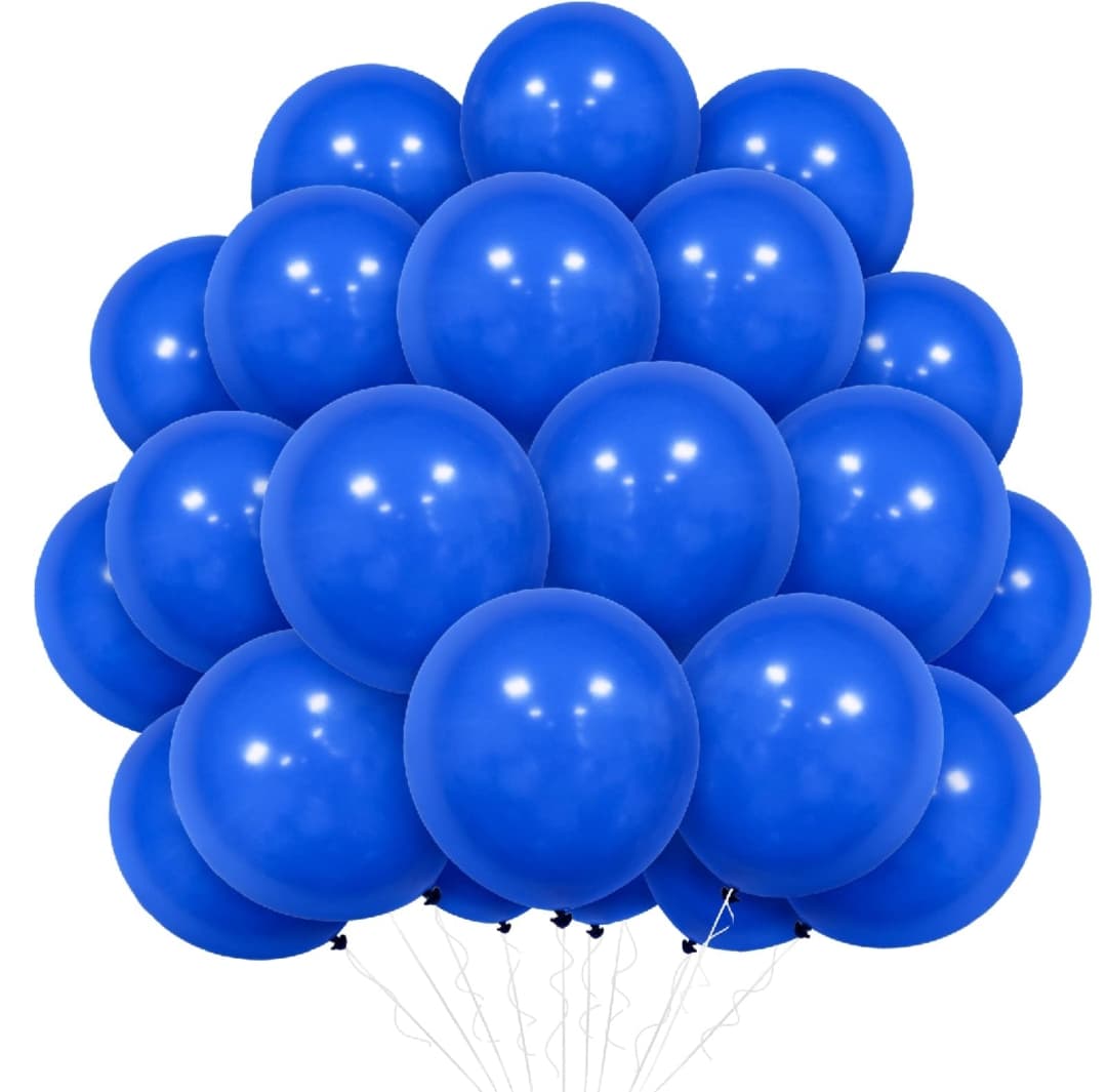 20Pcs 12 Inch Latex Balloons for Men Women Kids Birthday Party, Festival Decoration, Baby Shower, Weddings, Graduation - Dark Blue