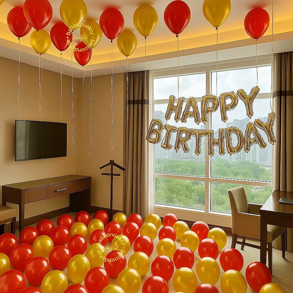 Complete Party Decoration Set – 40 Balloons + 1 Banner