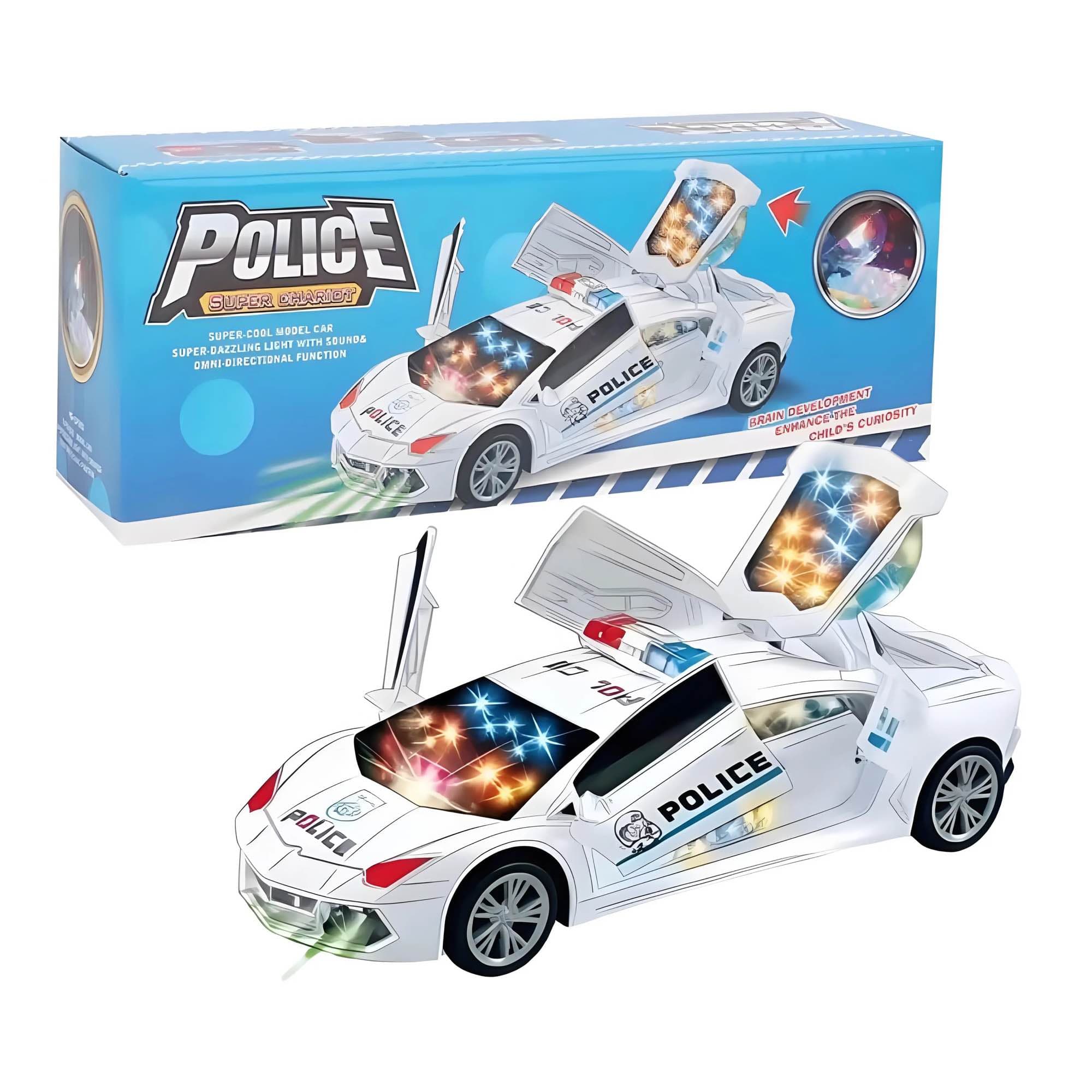 High Speed City Rc Car Light Remote Control Toy - White