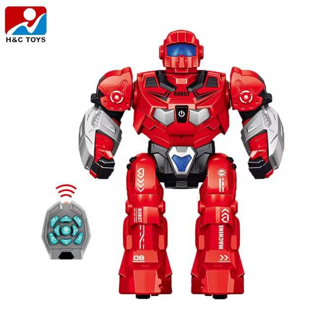 Intelligent Rc Cosmos Walking Robot Sound Light Swing Arms Remote Rechargeable Toy - Multicolor