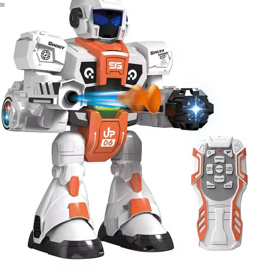 Remote Control Spray Dancing Smart Interactive Robot Music Light Toy - Multicolor