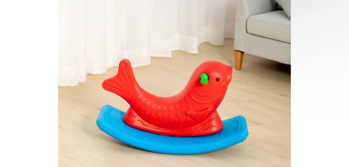 Kids Fish Rocker Play Fun Activity Toy - Multicolor