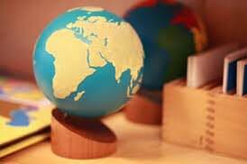 Montessori Sandpaper Globe Educational Kit - Brown