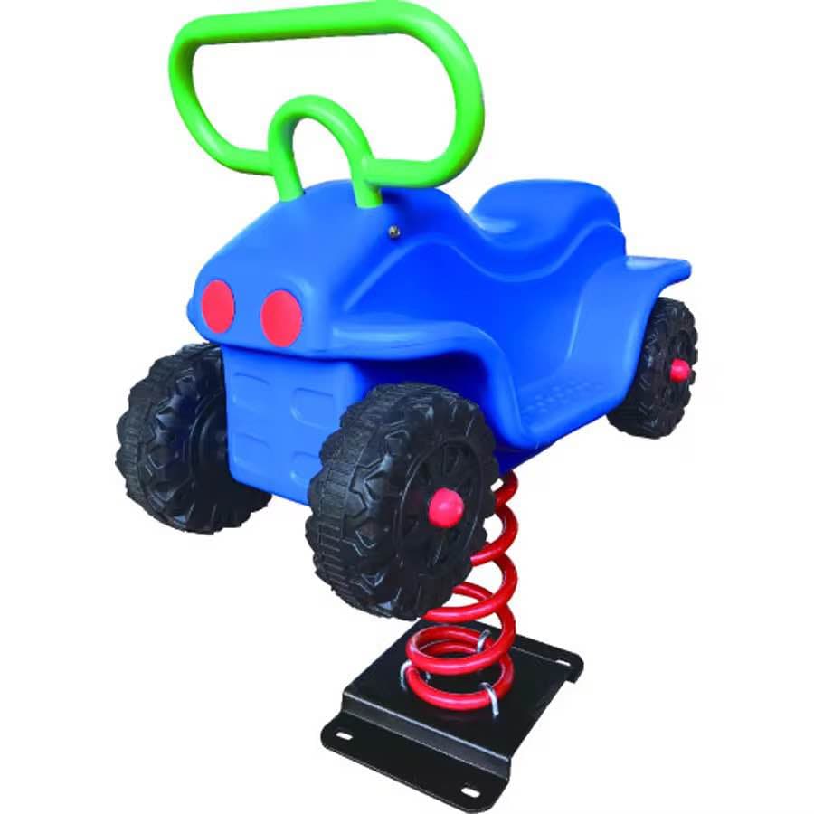 Spring Horse Kids Rider Outdoor Playground Equipment Plastic Set - Multicolor