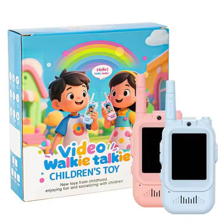 Wireless Smart Video Phone Kids 2-Pack Simless Rechargeable TwoWay Radio Outdoor Toy IPS 2.0Inch - Multicolor