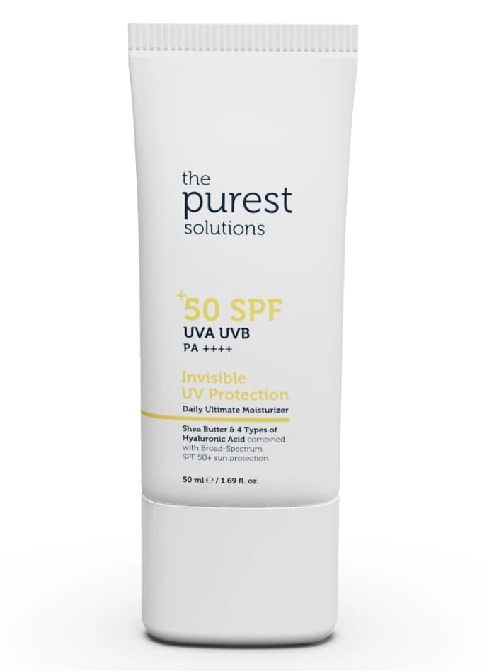 The Purest Solutions Invisible UV Protection Daily Intensive Moisturizer SPF 50+ - 50ml