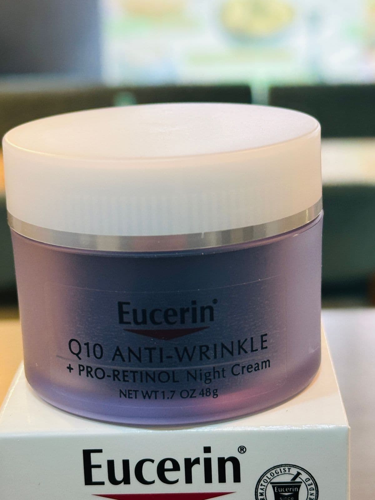 Eucerin Q10 Anti-Wrinkle Night Cream + Pro-Retinol, Facial Cream for Sensitive Skin, 48gm (Poland)