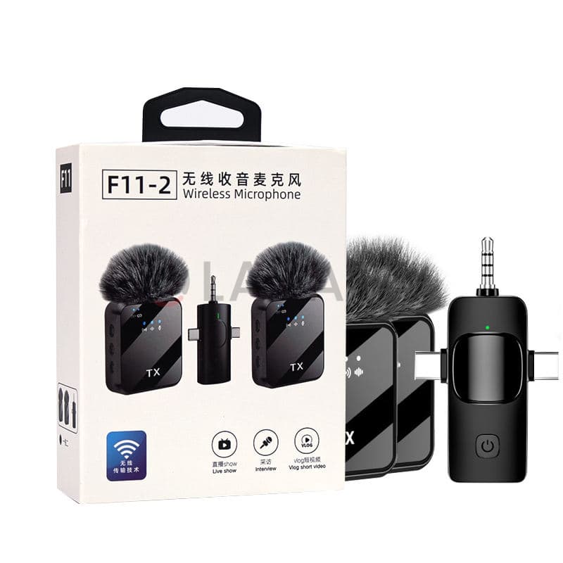 Wireless Microphone for Live Streaming & Vlogging - Noise Cancellation Clear Sound Mic | Compatible with Type C, iOS, 3.5mm Universal | Perfect for YouTube, TikTok, Facebook Live