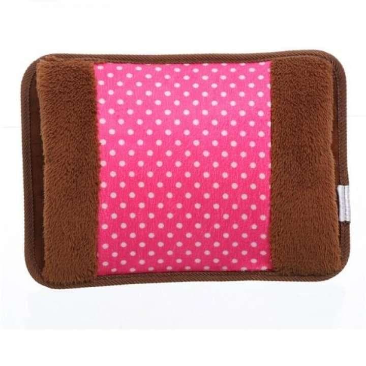 Electric Hot Water Bag with Fur Hand Pocket