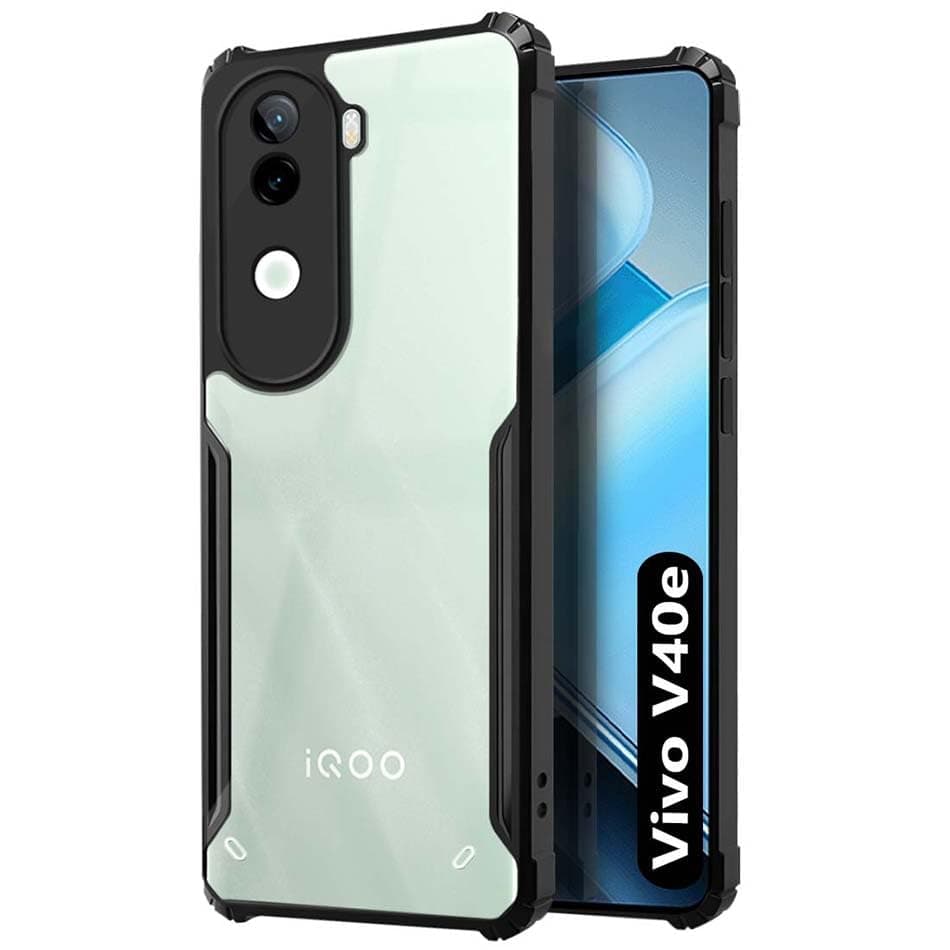 Iqoo Z9s (5g) Border Cover With Back Transparent - Black (Other)