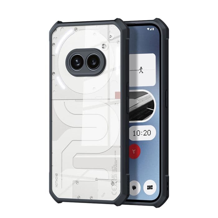 Nothing Phone 2A Border Cover With Back Transparent - Black (Other)