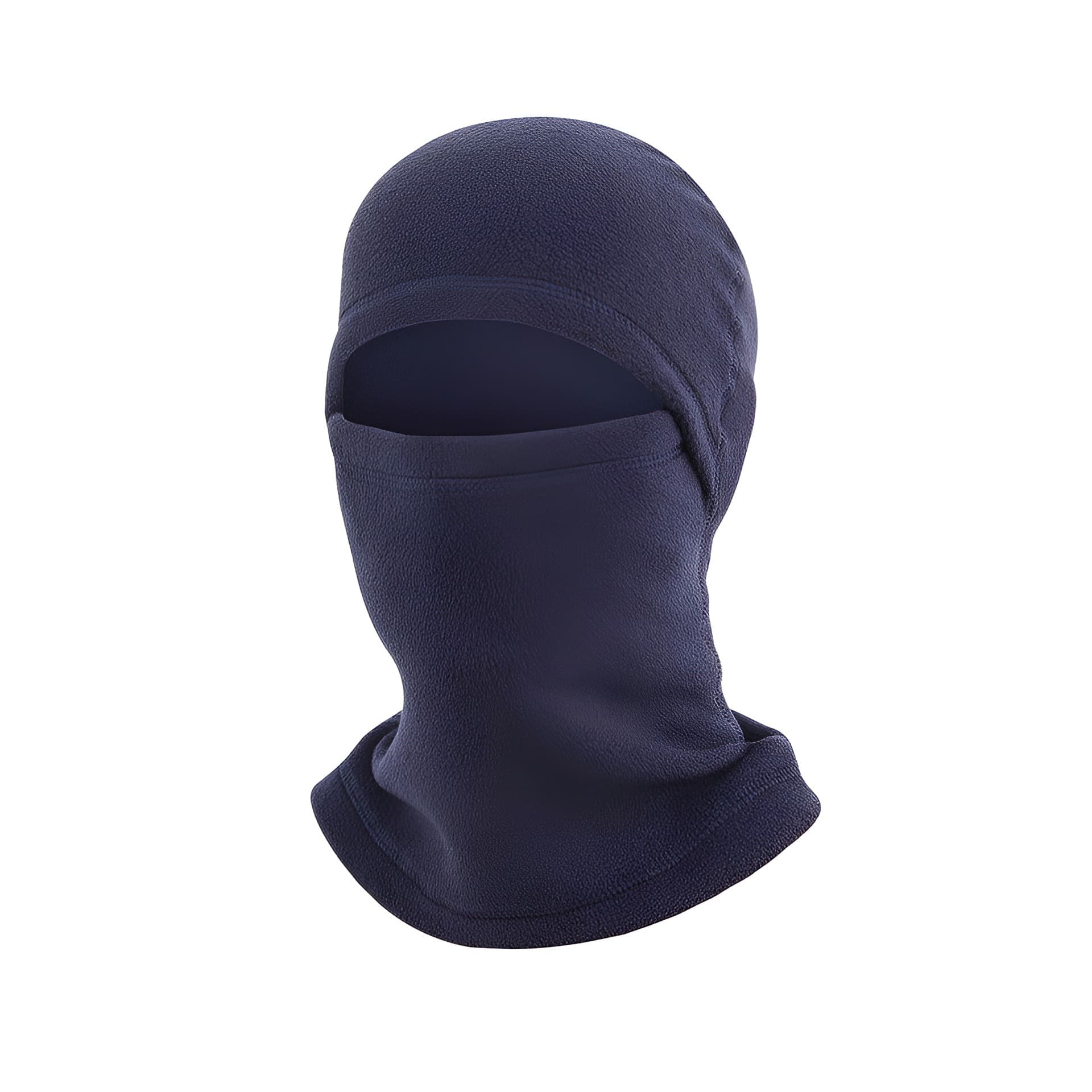 Black Velvet Full Face Mask With Neck Warmer For Bike Scooter Riders