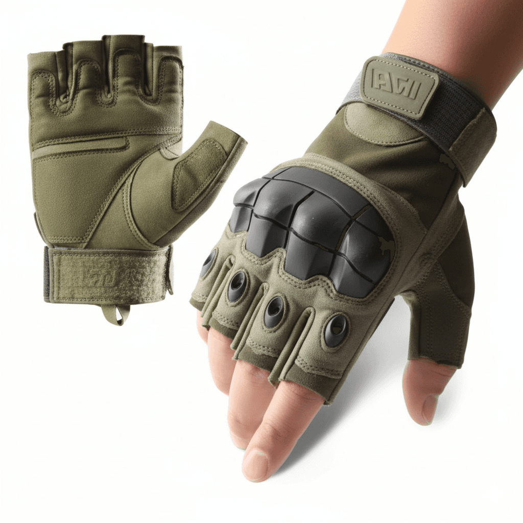 Tactical Hard Knuckle Half Finger Gloves For Men