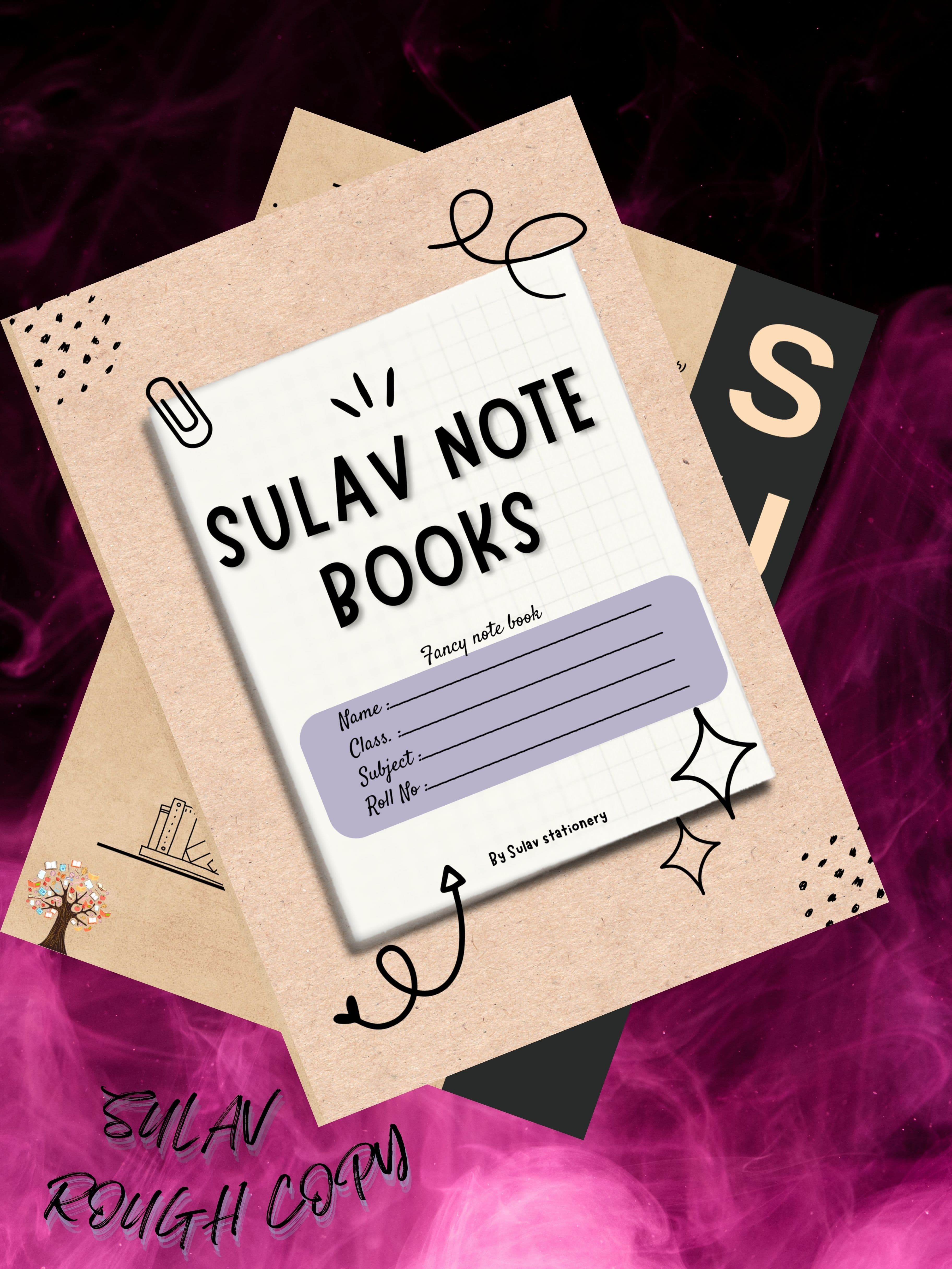Sulav Rough Copy, Notebook (Set Of 12pcs) By Sulav Stationery
