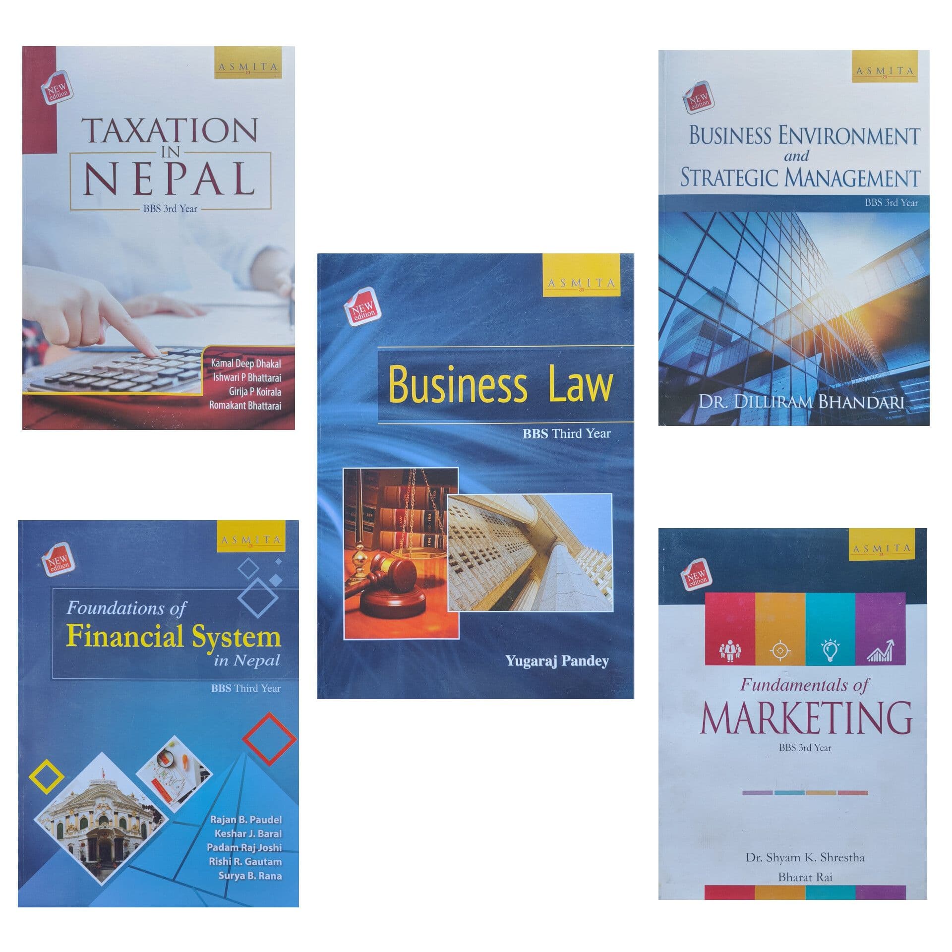Asmita's A Complete Textbook For BBS 3rd Year || English Medium || All 5 Subjects