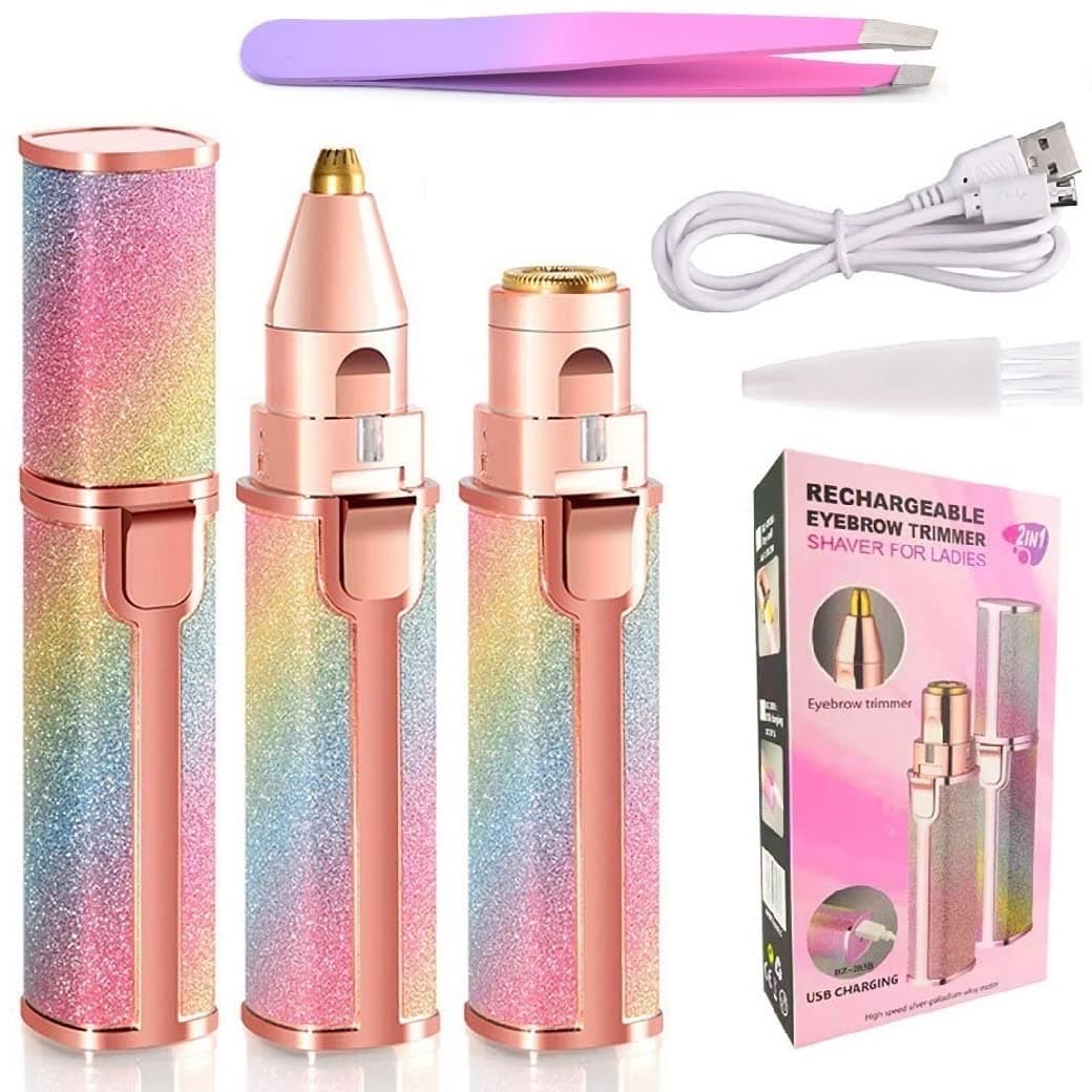 2 In 1 Electric Eyebrow Trimmer And Facial Hair Remover