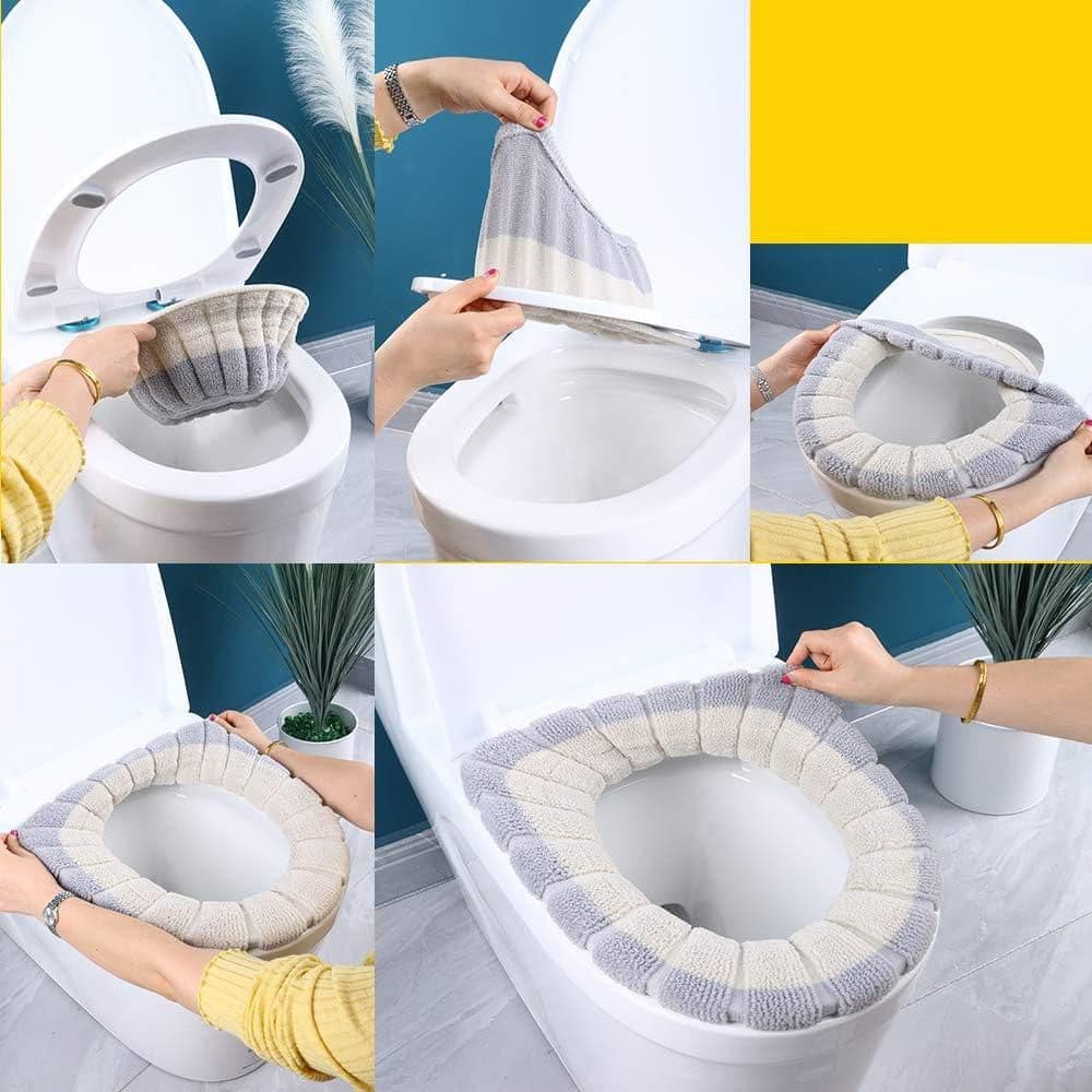 Washable Soft Toilet Seat Warmer Cover