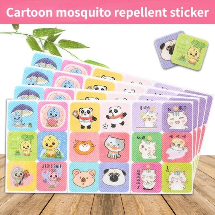 36 Pack Cute Emoji Mosquito Repellent Patches with Natural Citronella