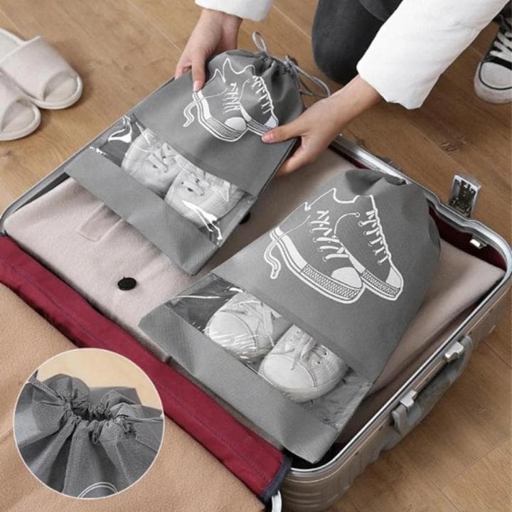 Travel Shoe Organizer Bags - 3Pcs (Multicolor)