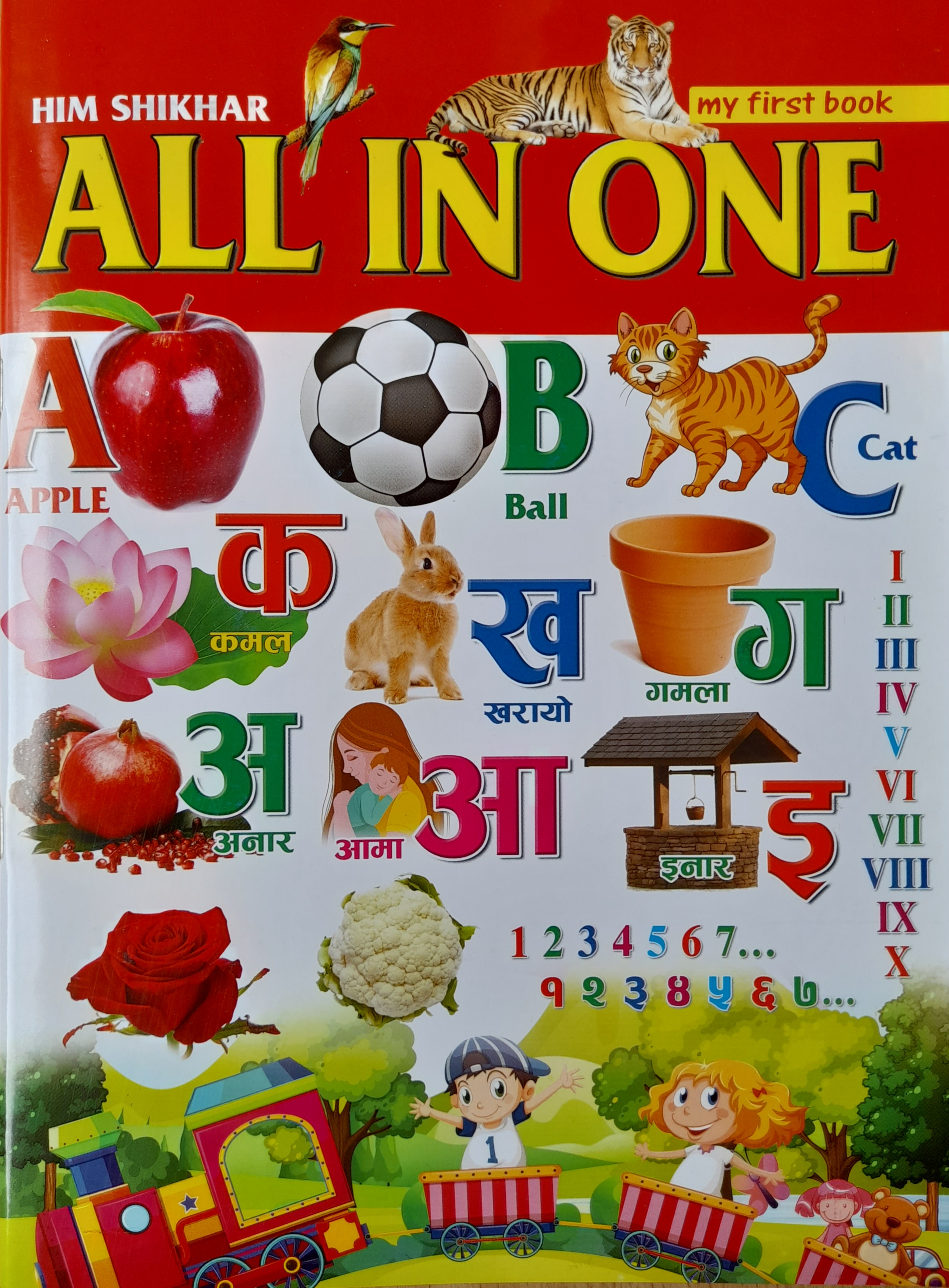 All In One Book - Laminated - Water Proof For 2 to 5 Years