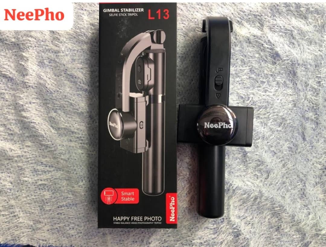 NeePho NP-L13 3-Axis Foldable Smartphone Gimbal Stabilizer With Tripod - Black