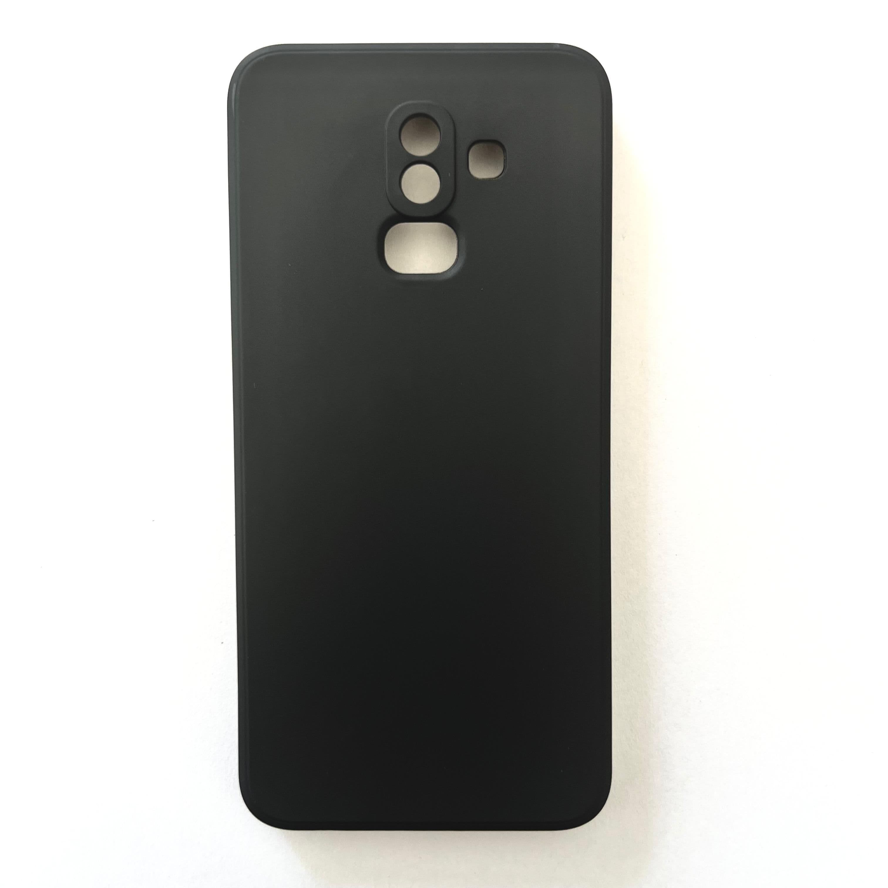 Samsung J8 Silicon Cover With Internal Microfiber Case