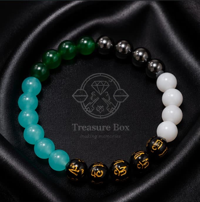 Mystic Harmony Tibetan Bead Bracelet For Unisex By Treasure Box Nepal