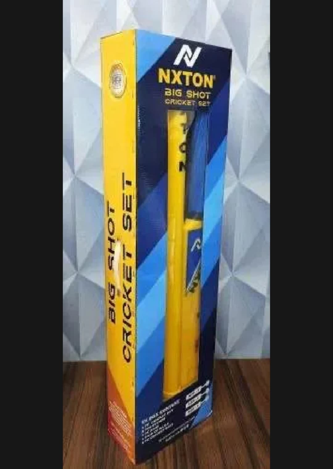 NXTON Plastic Cricket Set For Kids – Bat, Stumps & Wind Ball
