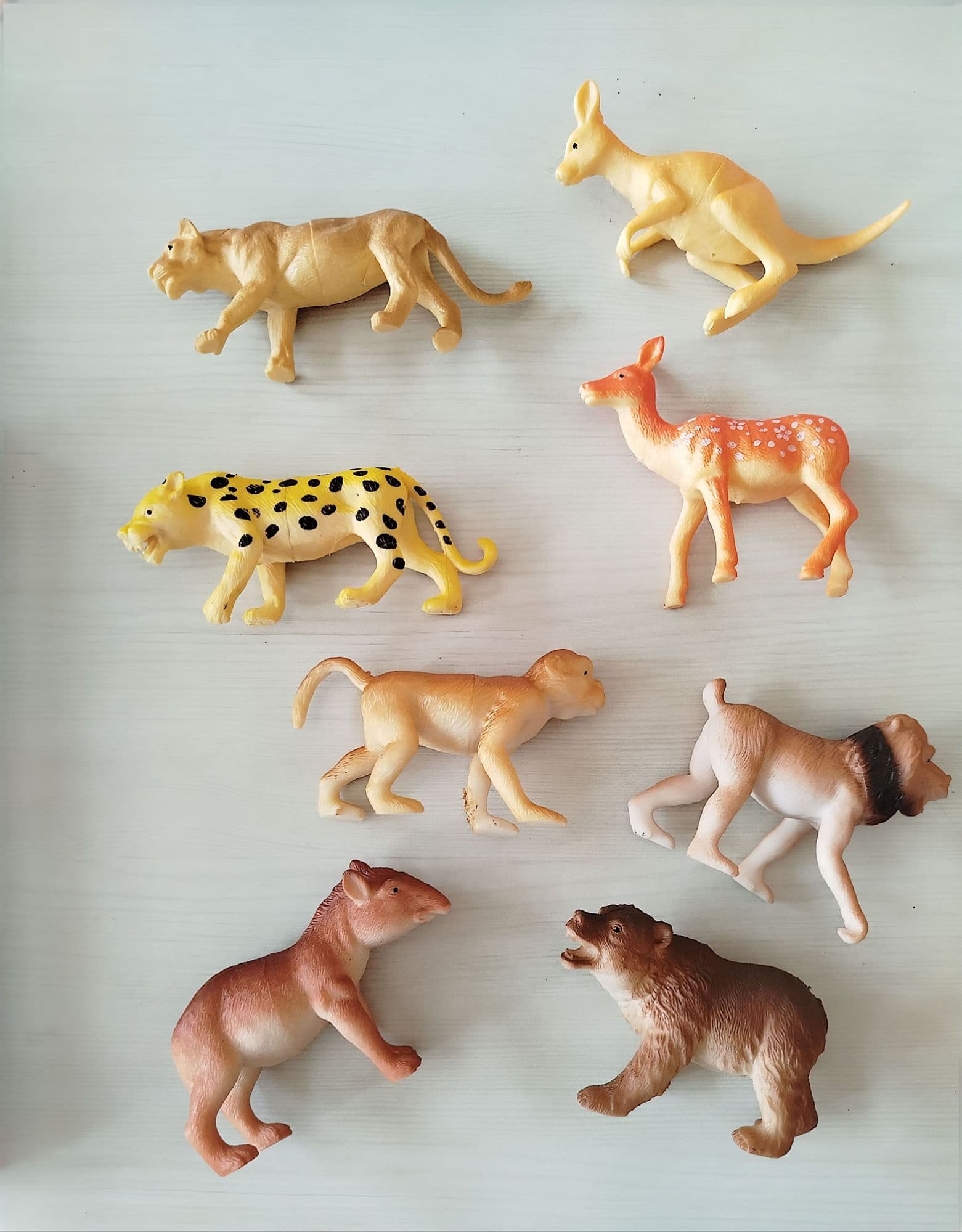 Big Size Animal Toys Set – 8 Pieces for Kids - Multicolor