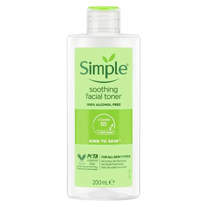 Simple Kind To Skin Soothing Facial Toner 200ml