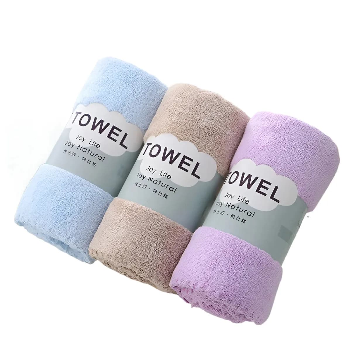 Coral Velvet Towel (1 PC, Soft Absorbent Face & Bath Towel)