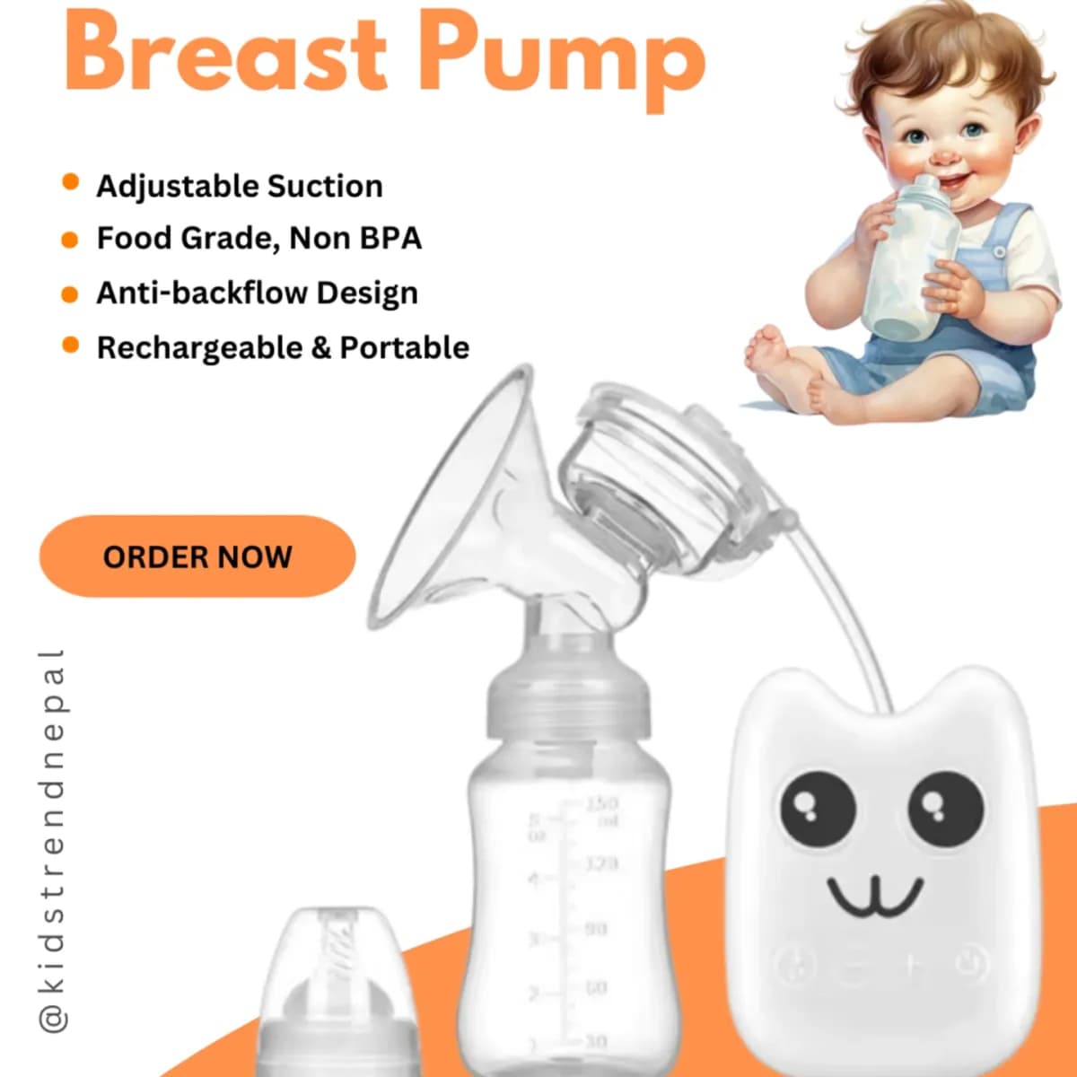 Electric Breast Pump for Baby Feeding