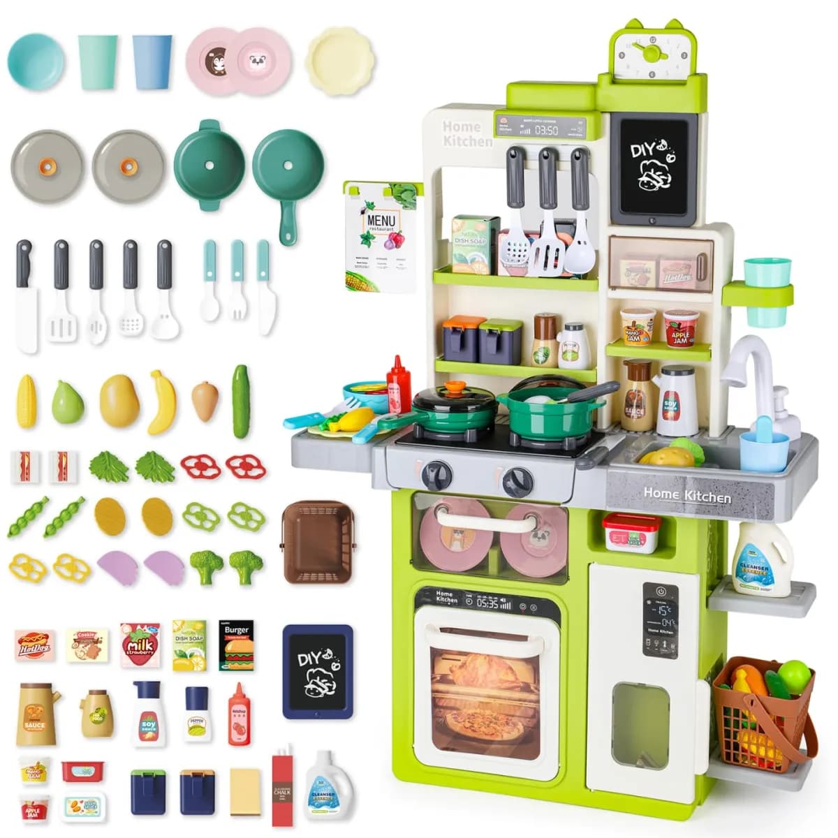 Pretend Play Kitchen Set with Accessories