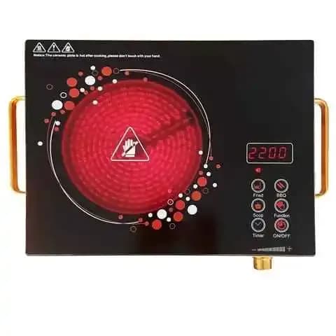 2200W Infrared Cooker Hot Plate - Black