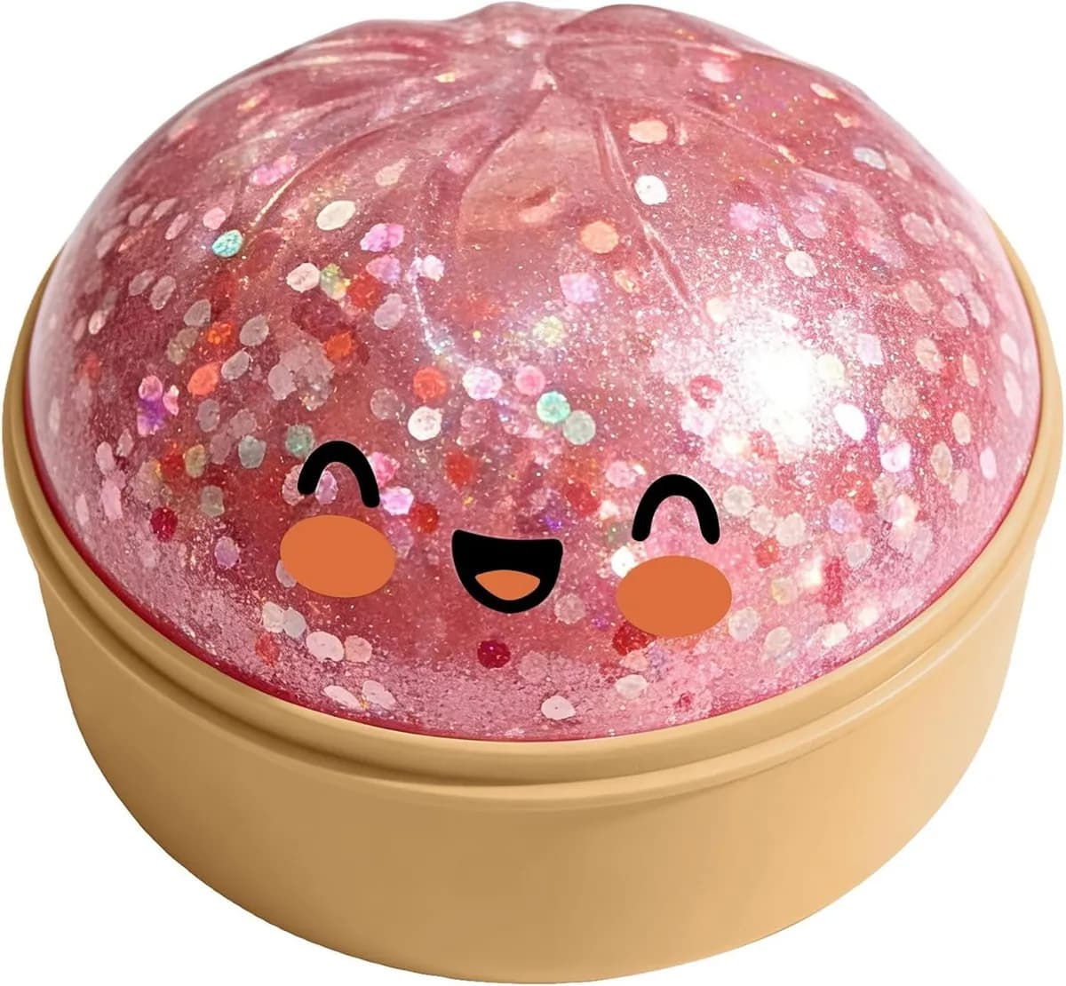 Dumpling Squishy, Colorful Dumplings Stress Fidget, Glitter Squishies Toy (Multicolor)
