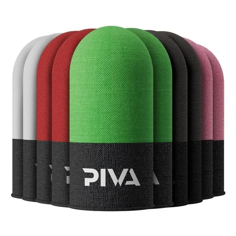 5 Pair Piva Carbon Silver Fiber Sweat Absorption Smooth Sensitive Fabric Gaming Finger Sleeve Cover for Ps5 Gamepad Mobile Phones