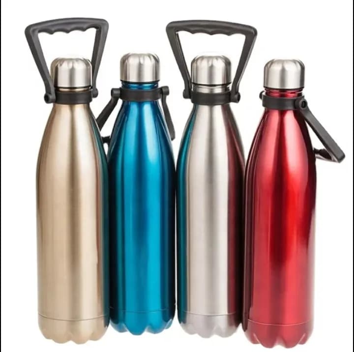 Stainless Steel Vacuum Cola Bottles Thermos Flask with Handle