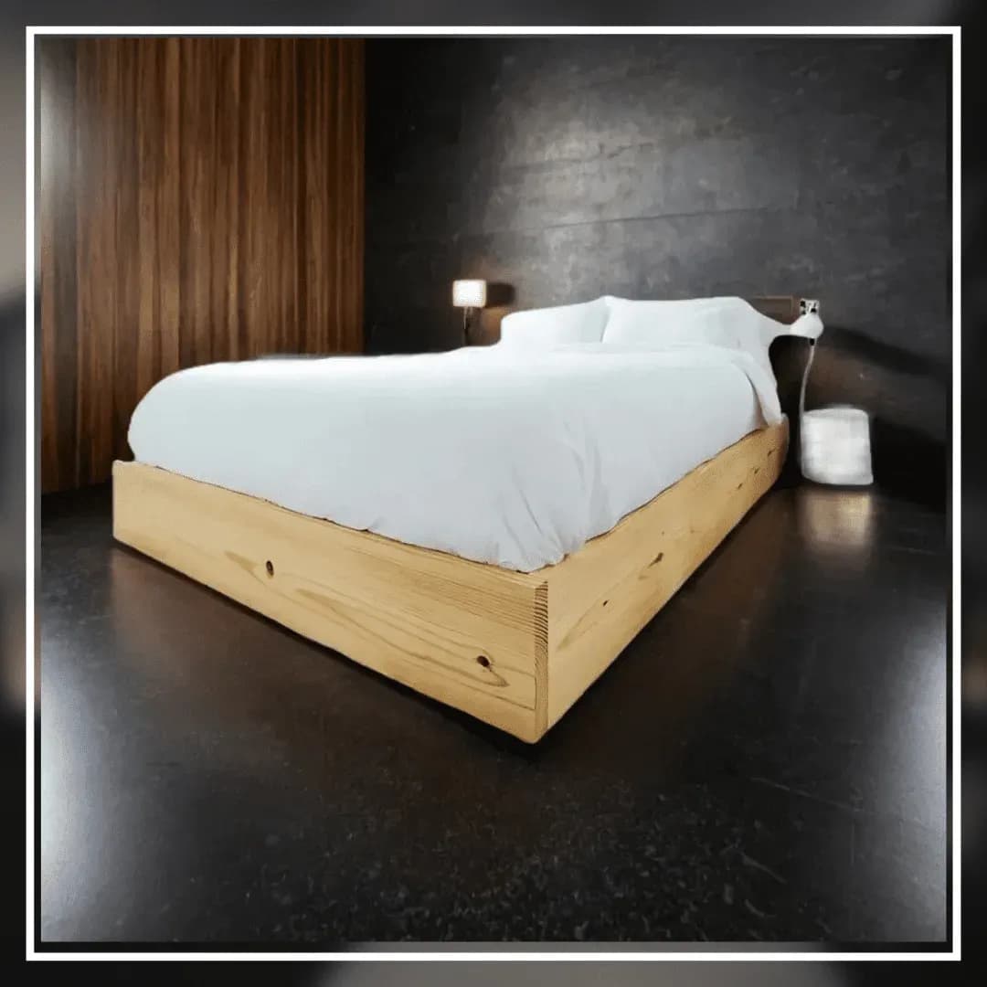 EcoNest Platform Bed Made From Good-Quality American Pine Wood