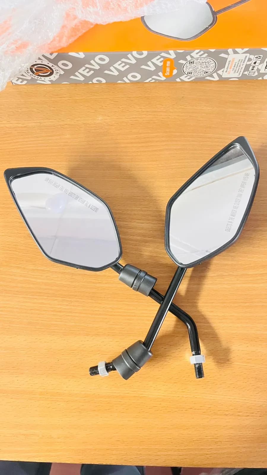 HYB-MR Premium Rear View Mirror Set for FZ250 (Left & Right) – Best Quality | iOS Certified | Durable & Clear Vision | FZ 250