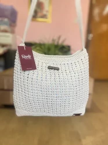 Side Bag Tote - White