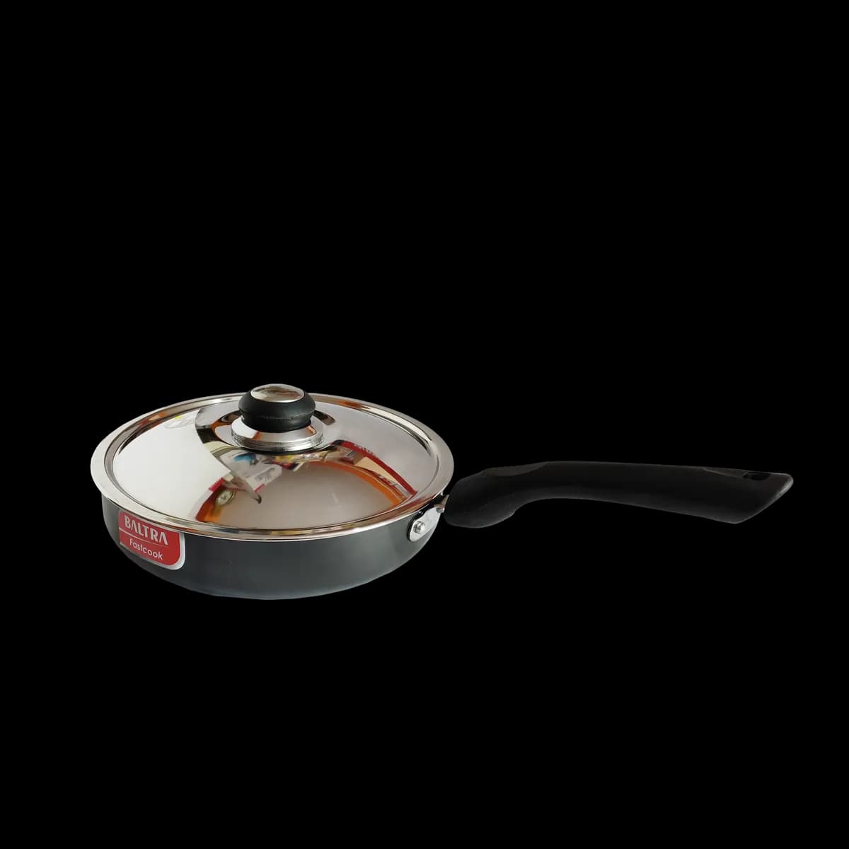 Baltra Black Megna Hard Anodized Fry Pan (24 Cm)
