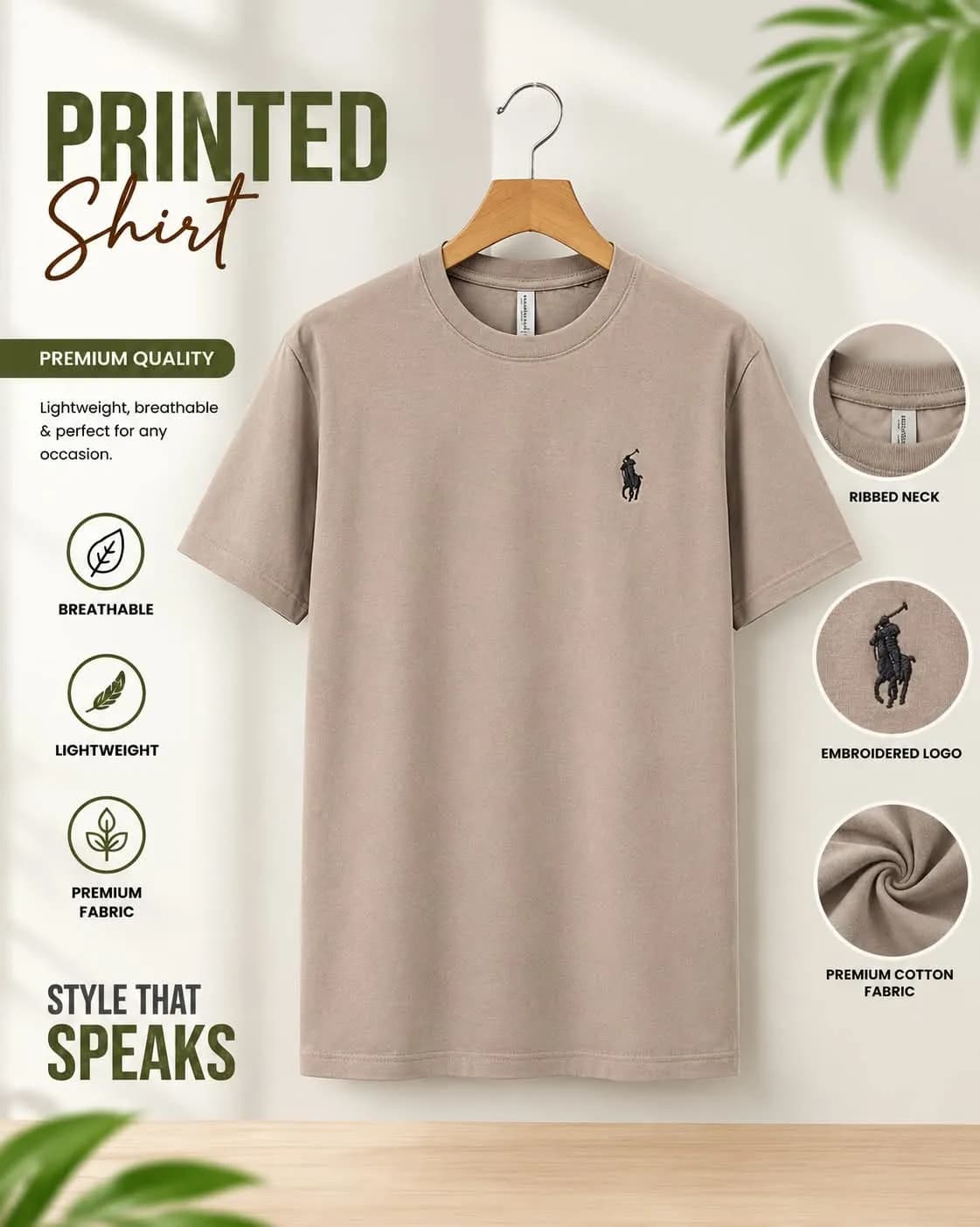Half Polo T-shirt For Men