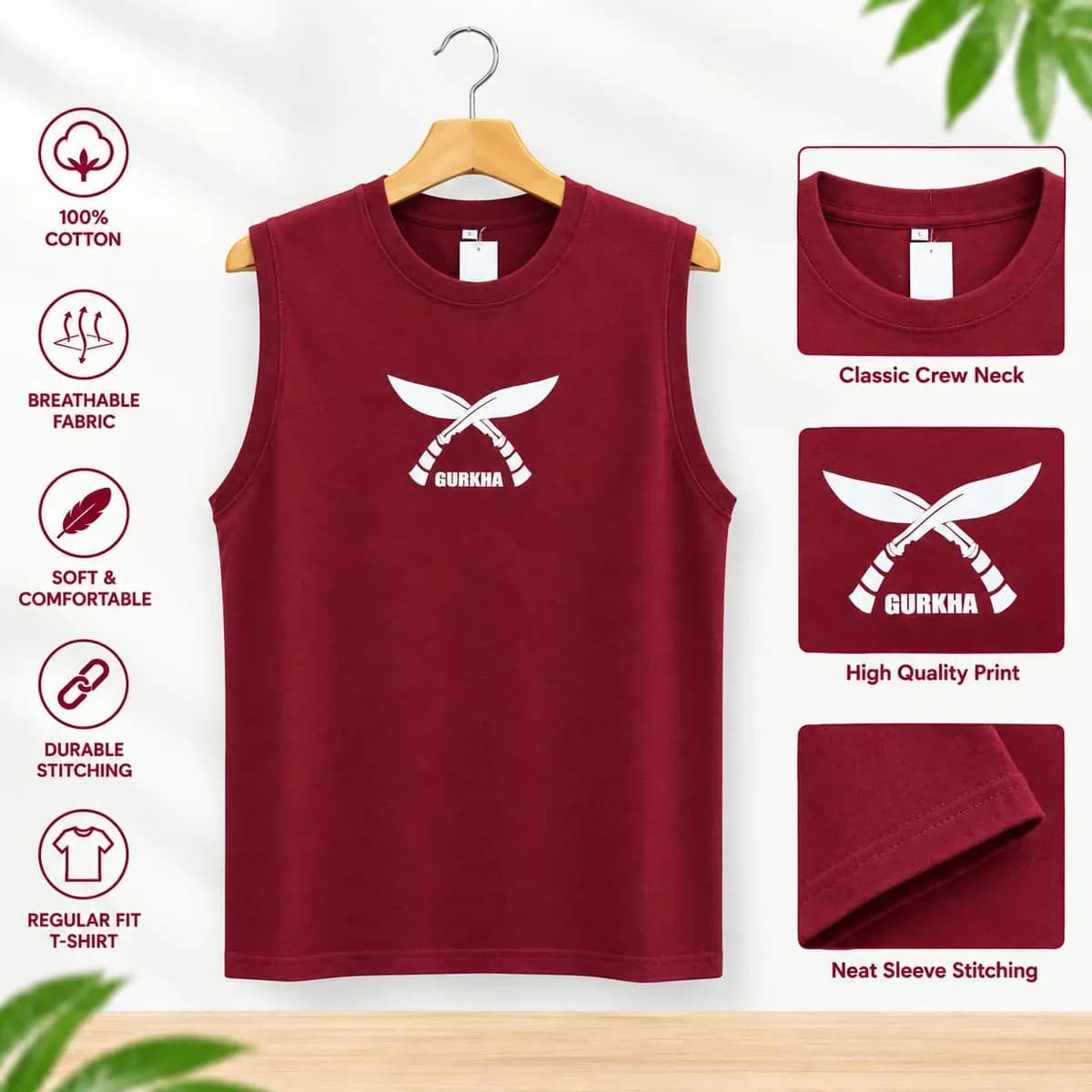 Summer Sleeveless T-shirt For Men