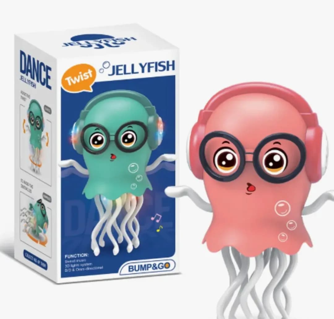 Electric Octopus: One Crawling Toy With LED Lights, Music, Robotics For Stress Relief