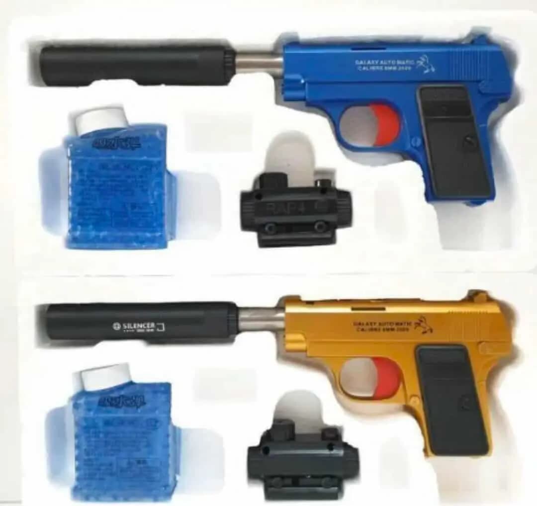 Gun For Kids: One 6 MM Soft Bullet Toy - Blue