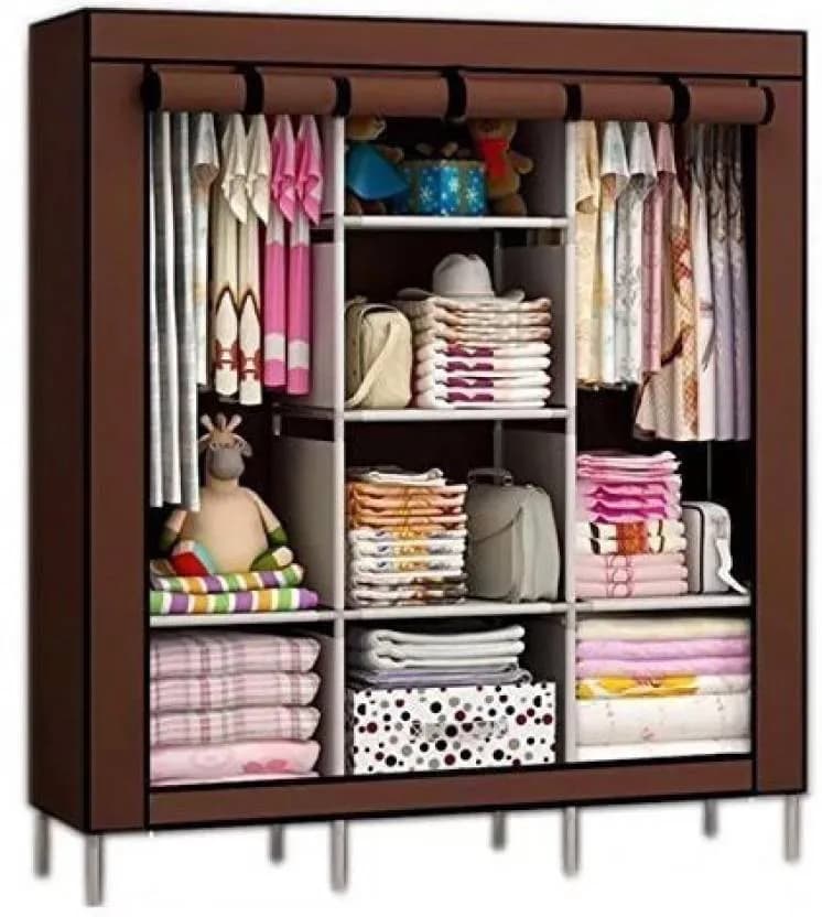 Wardrobe 88130 Shelf Rack Fancy And Foldable (Color May Vary)