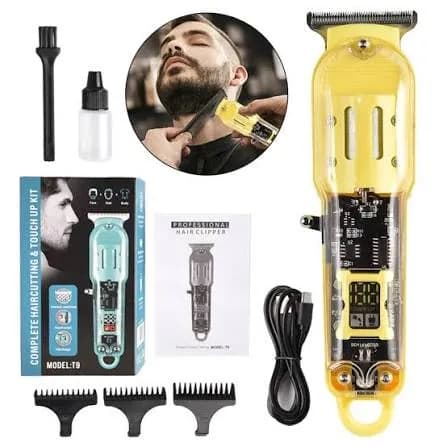 Multi-Function Adjustable Hair Clipper With LCD Screen And USB Charging